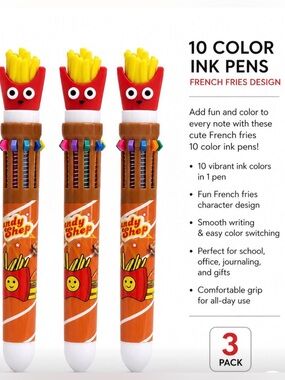3 CUTE KAWAII CANDY SHOP NOVELTY FRENCH PENS